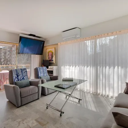شقة Le Sylvaplana Juan Les Pins Terrasse 30m2 أنتيب